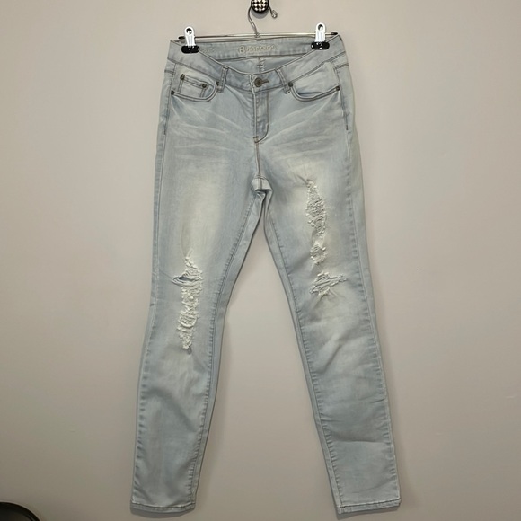 BLUENOTES Ripped Super Skinny Denim - Picture 1 of 9